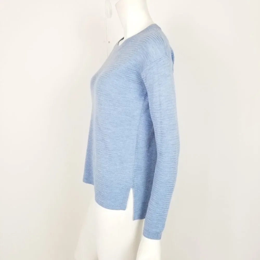 J. Crew Blue Merino Wool Swing Pullover Sweater